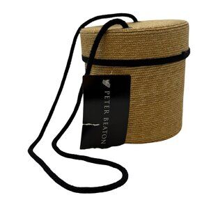 Peter Beaton Canister Straw Bag New In Box